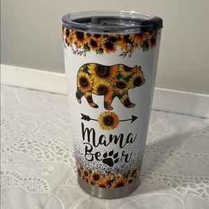 Sunflower Mama Bear Tumbler